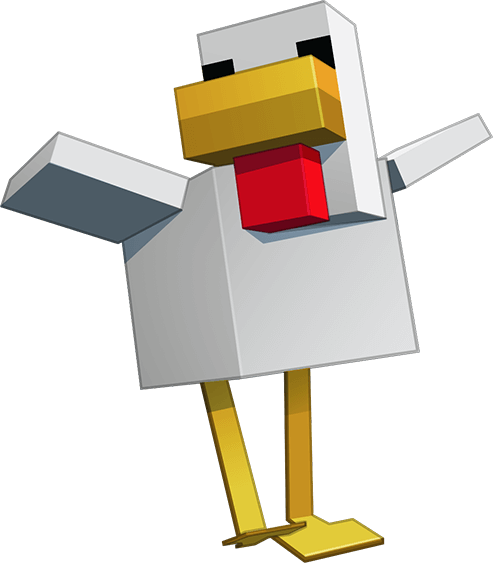 Minecraft Game Art Illustration - Minecraft Chicken Png (493x563), Png Download