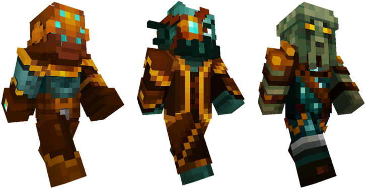 Ocean Biome Settlers - Minecraft Strangers Skin Pack (768x432), Png Download