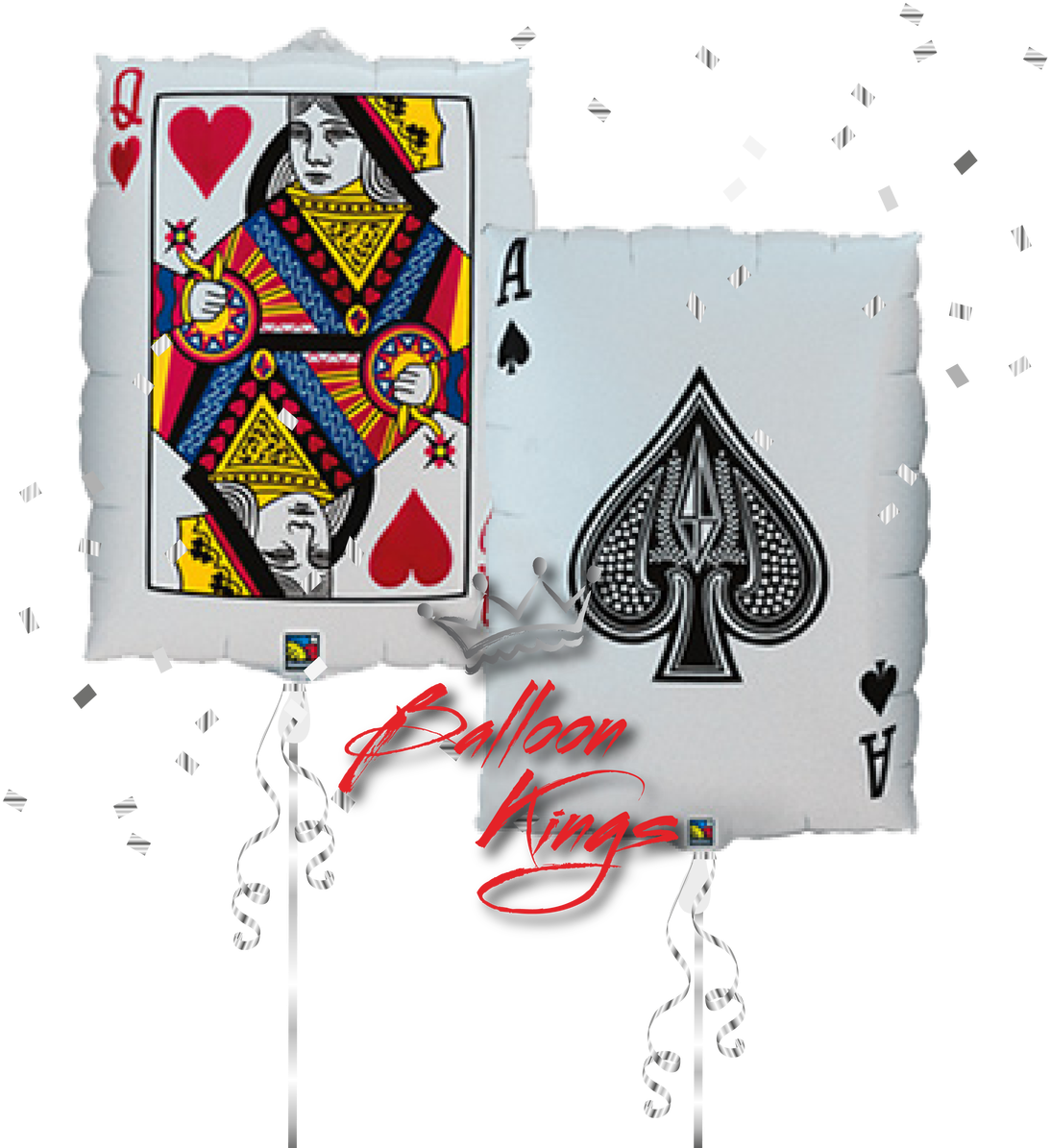 Ace Spade - Playing Card Balloon (1280x1280), Png Download