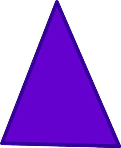 Wow Shoaigo Purple Triangle Body - Flashcards Of Triangle (393x480), Png Download