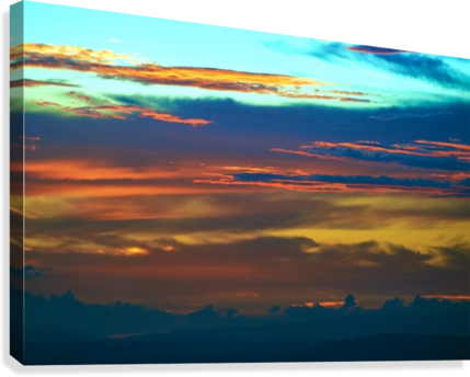 Sunset Sky Canvas Print - Canvas Print (429x344), Png Download