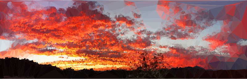 Medium Image - Panoramic Sunset Clouds (800x256), Png Download