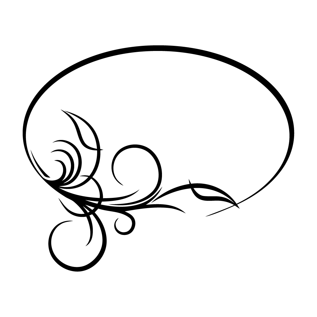 Oval Border Style - Oval Border (1051x1051), Png Download