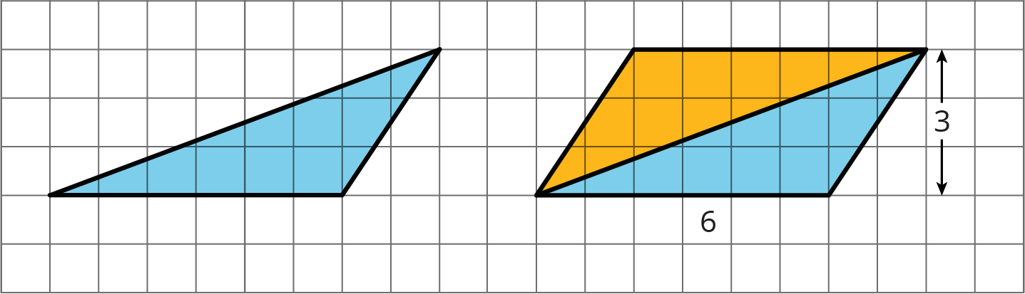 6 - 1 - C - Fsm Image 1a - Triangle Half Of A Parallelogram (1437x413), Png Download