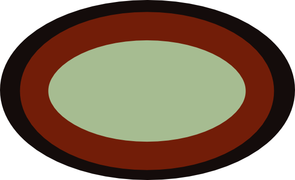 Brown Oval Frame2 Clip Art - Clip Art (600x366), Png Download