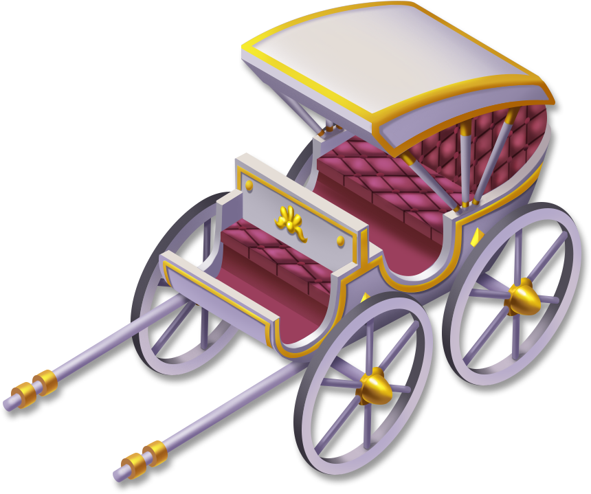 White Carriage - White Carriage Hay Day (993x993), Png Download