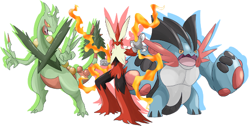Photo - Mega Swampert Mega Blaziken (530x270), Png Download