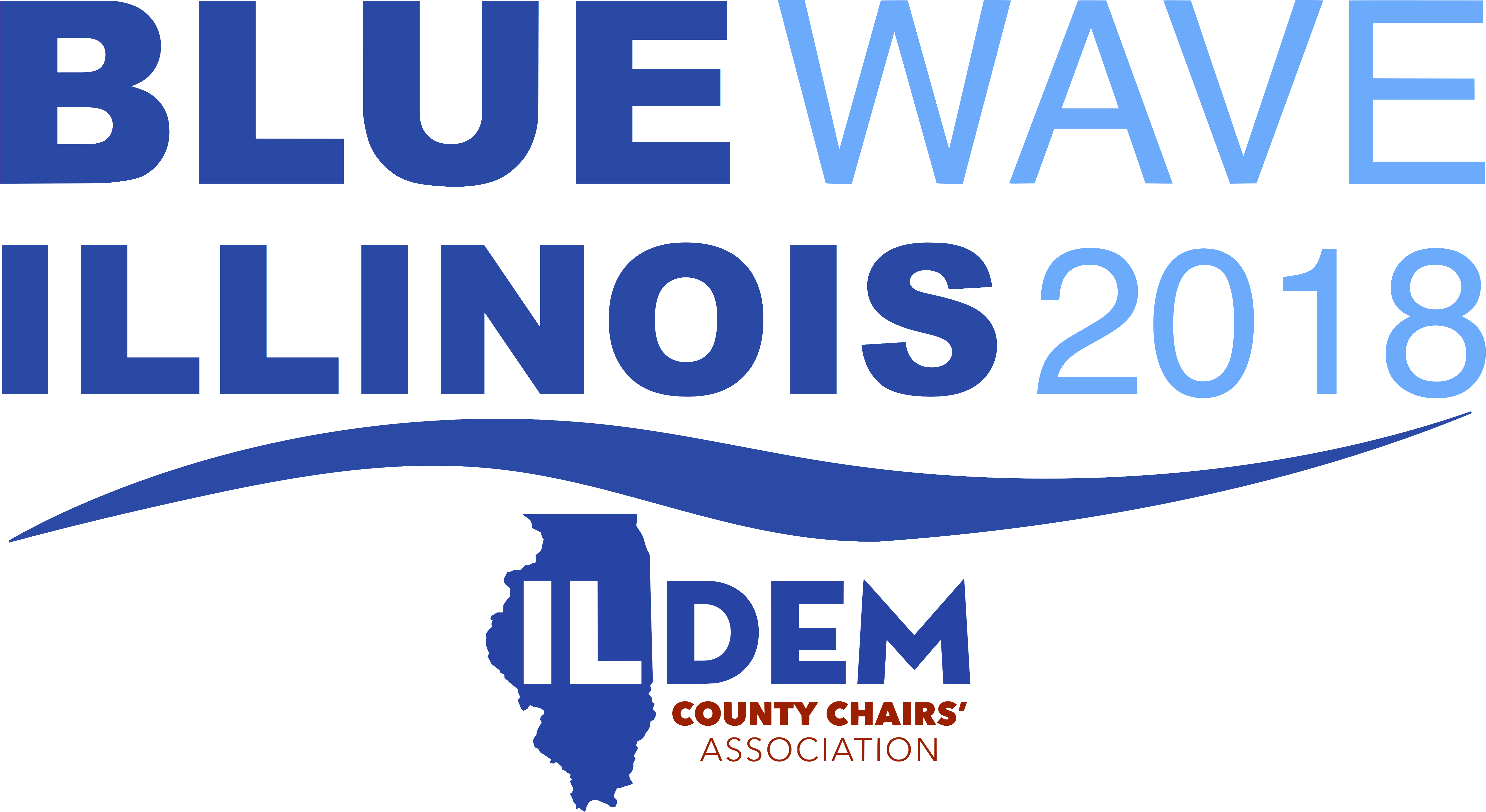 Blue Wave Illinois (6056x3355), Png Download