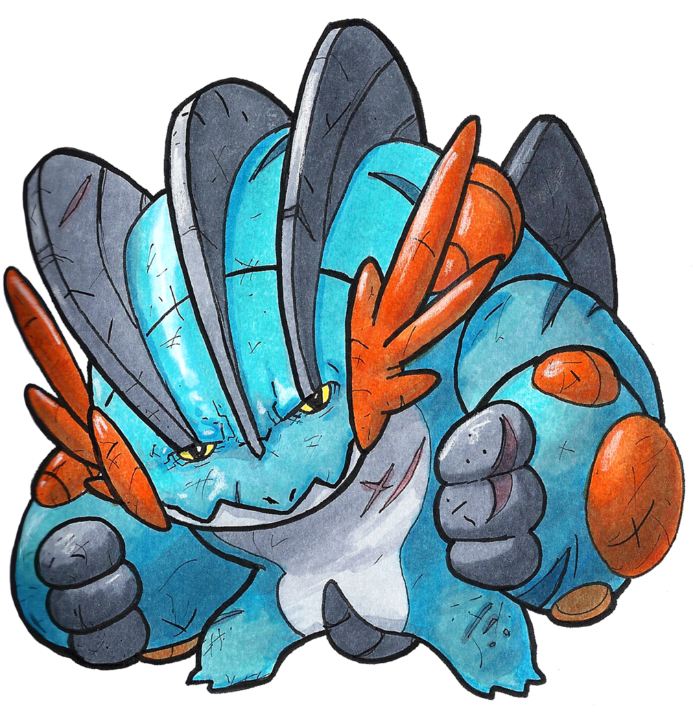 Mega Swampert By Grizlyjerr - Swampert (1024x1365), Png Download