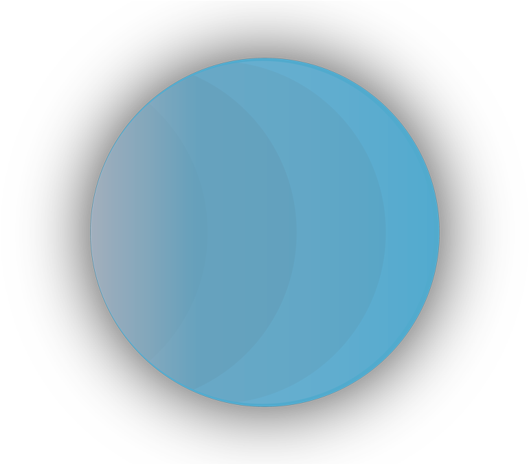 Uranus Is Tilted On Its Side Compared To Other Planets - Circle (810x675), Png Download