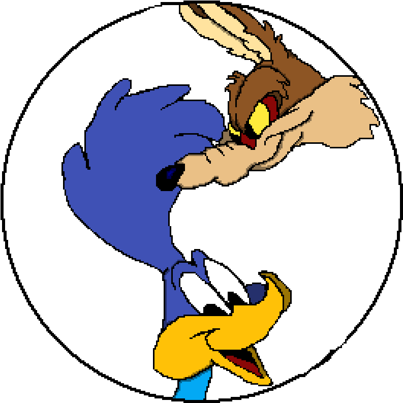 Coyote And Road Runner - Cartoon (921x804), Png Download