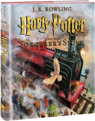Harry Potter And The Sorcerer's Stone - Harry Potter And The Sorcerer's Stone: The Illustrated (378x417), Png Download