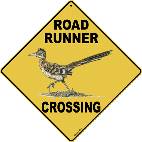 Road Runner Crossing - Crossing Sign (480x480), Png Download