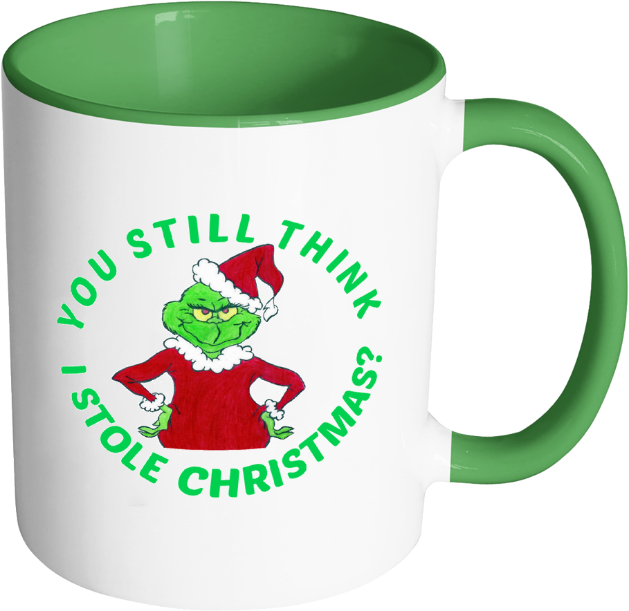 Grinch You Still Think I Stole Christmas 11 Oz White - Bible Emergency Numbers Mug - Christian Gifts For Women (1024x1024), Png Download