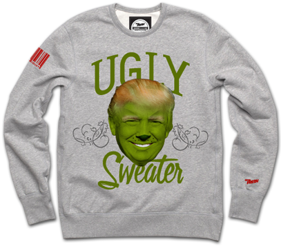 Grinch Crewneck - Grinch Ugly Sweater (406x406), Png Download