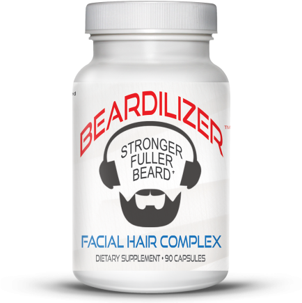 Beard Growth Vitamins - Beardilizer Beard Growth Supplement (450x450), Png Download