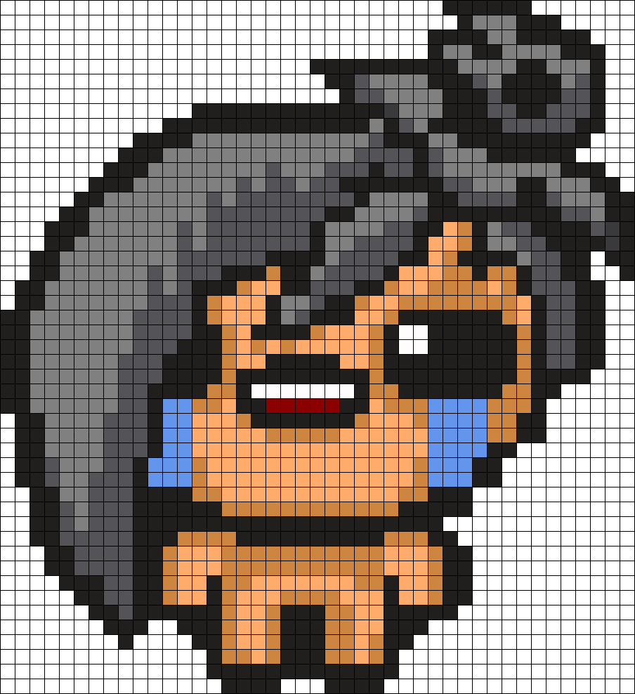Eve Binding Of Isaac Perler Bead Pattern / Bead Sprite - Cross-stitch (904x988), Png Download