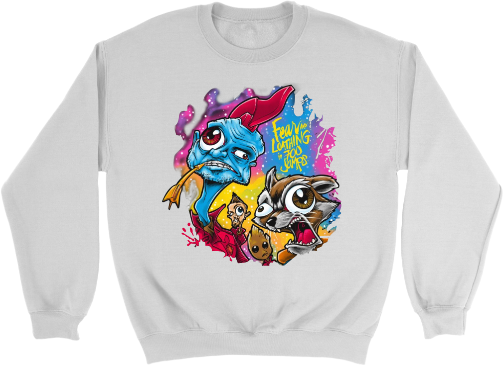 Fear And Loathing In 700 Jumps Exclusive Rocket Raccoon - American Pit Bull Ugly Christmas Sweater. Unisex Sweatshirt. (1024x1024), Png Download