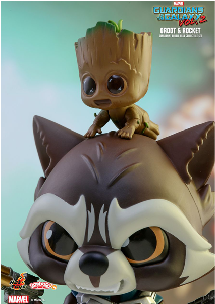 Rocket, Groot & Yondu Cosbaby Set - Guardians Of The Galaxy (600x600), Png Download