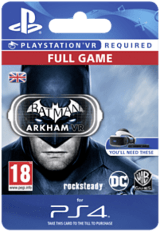 Batman Arkham Vr For Playstation - Batman Arkham Vr Box (350x488), Png Download