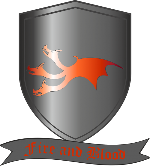 The Throne Game,coat Of Arms,house Targaryen,fire And - House Targaryen (500x554), Png Download