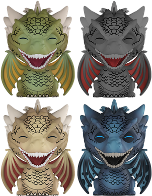 Dragons - Sdcc 2018 Game Of Thrones (307x400), Png Download