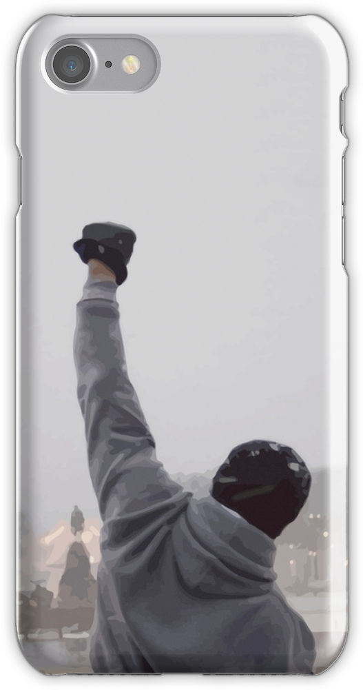 Classic Stairs Training Scene Iphone 7 Snap Case - Rocky Balboa Famous Movie Quote Philadelphia Canvas (750x1000), Png Download