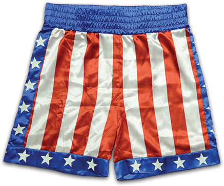 Apollo Creed Boxing Trunks - Rocky Apollo Creed Boxing Trunks (436x639), Png Download
