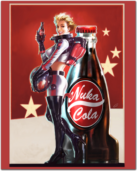 Fallout 4 Stone Slab Nuka Cola Portrait - Posters Fallout Nuka Cola (600x600), Png Download