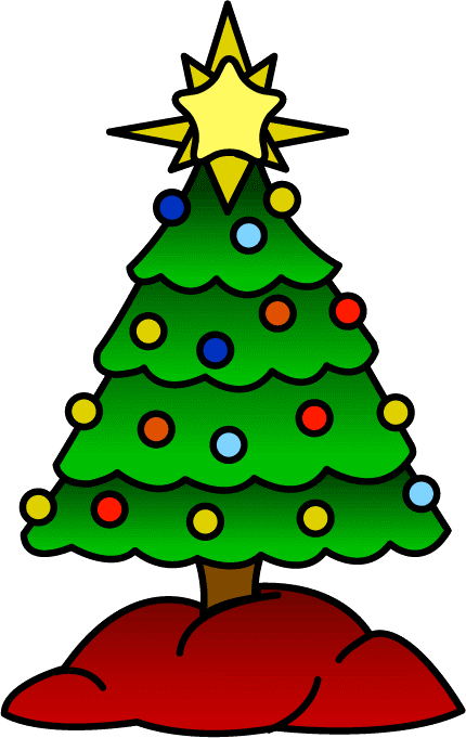 Christmas Tree - Christmas Tree With Angel Clipart (430x681), Png Download