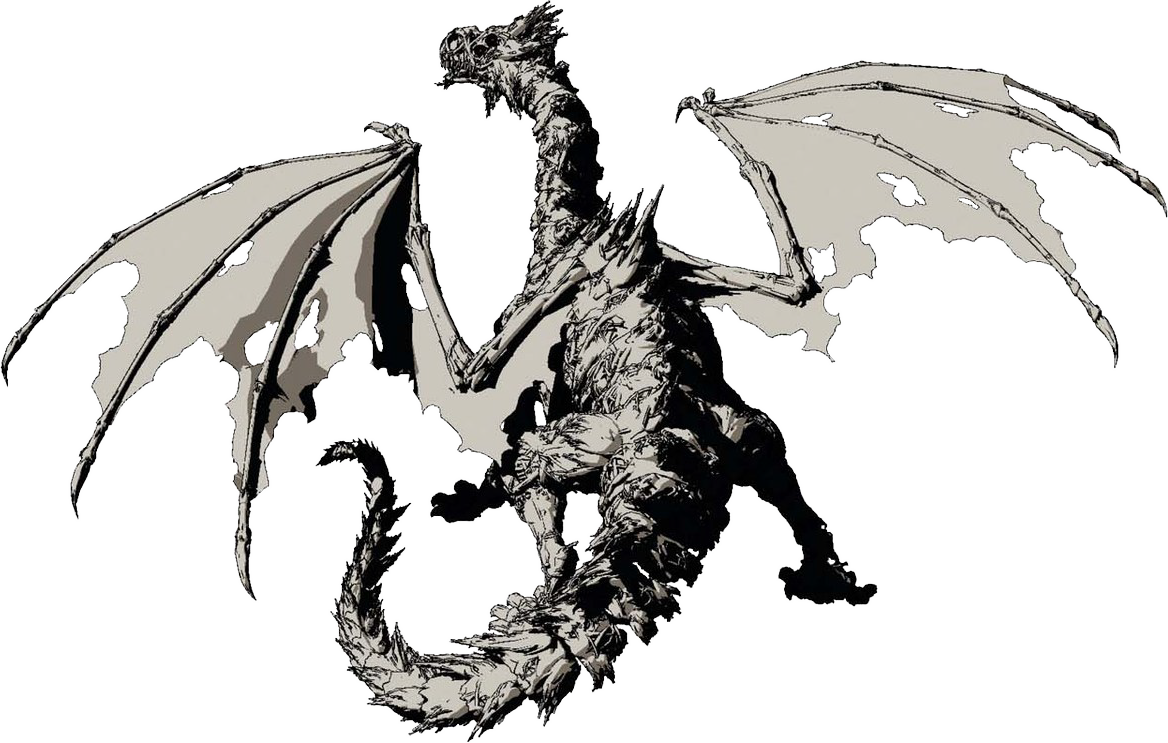 Skeletal Dragon Databook 02 - Overlord Skeletal Dragon (1168x743), Png Download