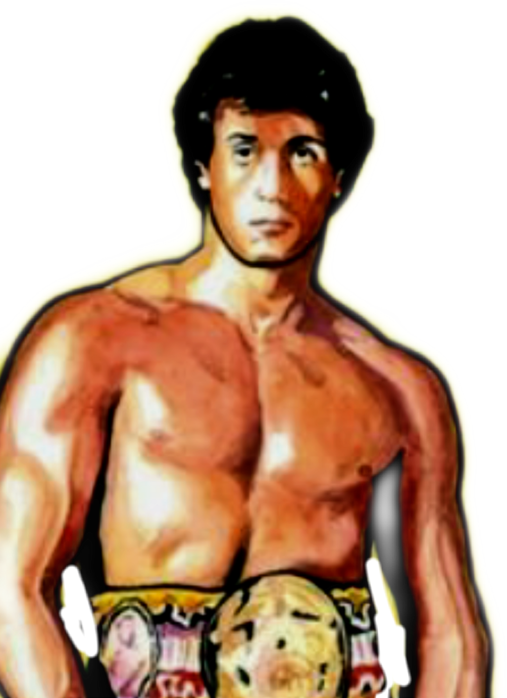 Sign In To Save It To Your Collection - Rocky Balboa Cool Cartoon (1024x1411), Png Download