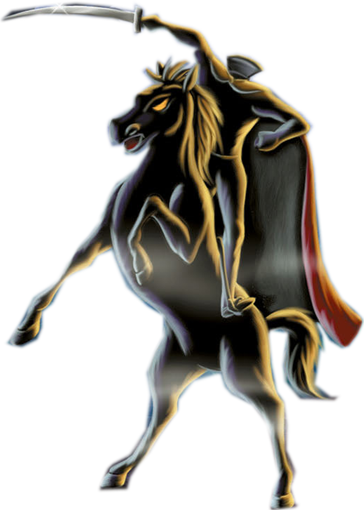 Headless Horseman Disney (1263x1811), Png Download