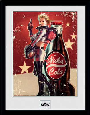 Fallout Framed Poster Nuka Cola 45 X 34 Cm - Fallout Nuka Cola Girl Poster (400x400), Png Download