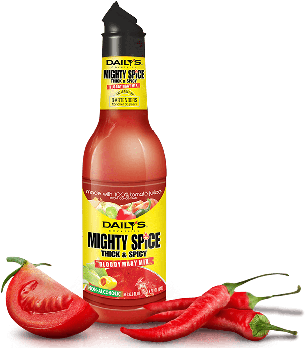 Mighty Spice Bloody Mary Mix - Daily's Bloody Mary Mighty Spice (690x714), Png Download