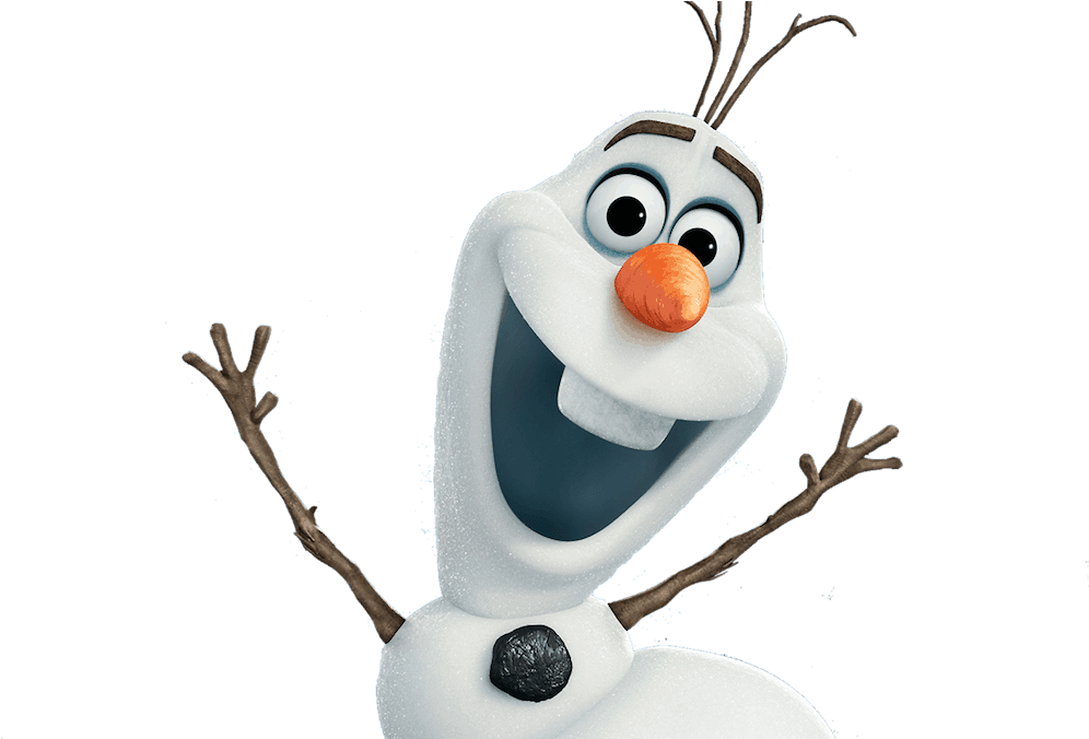 Banner Black And White Frozen Surprising Girlie And - Frozen Olaf Png (1080x675), Png Download