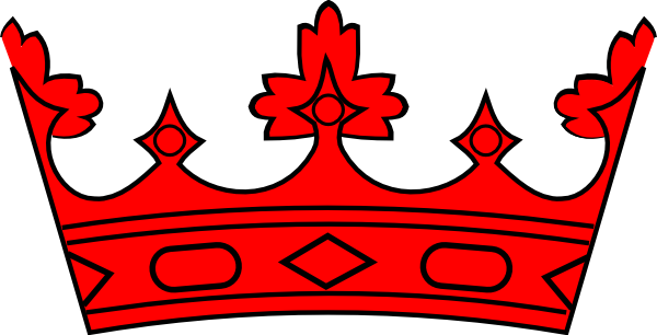 Crown Clip Art At Clker Com Vector - Red Crowns (600x306), Png Download