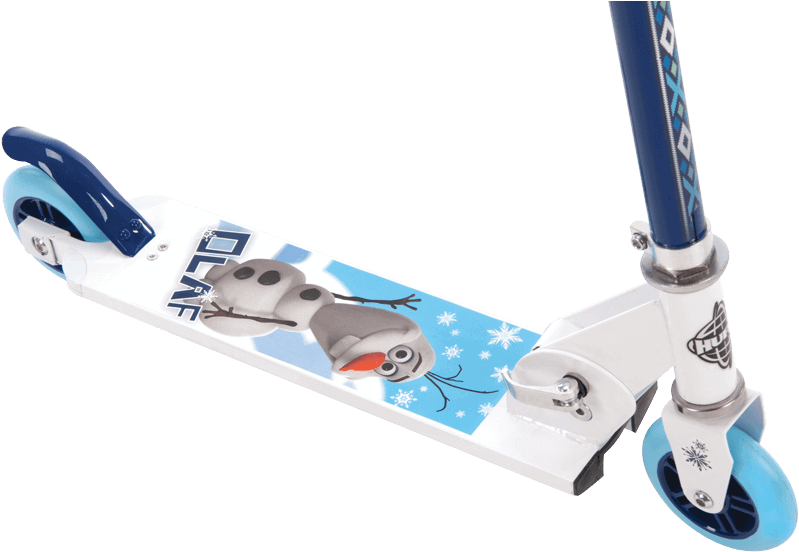 Disney Frozen Inline Folding 2-wheel Olaf Scooter - Huffy Olaf Folding Scooter (820x648), Png Download