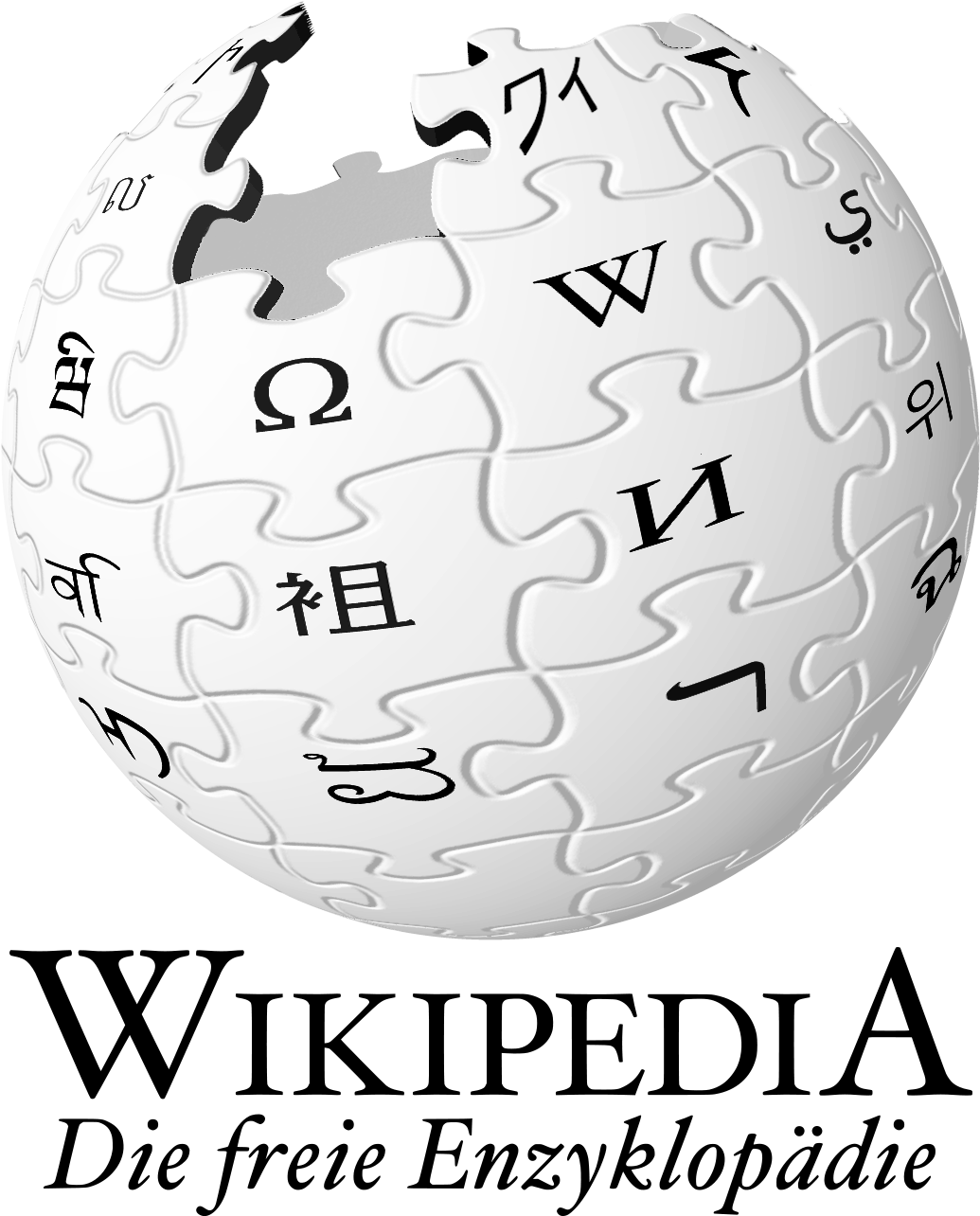 Datei Wikipedia Logo De Png Wikipedia - Wikipedia Logo Text Png (1058x1296), Png Download