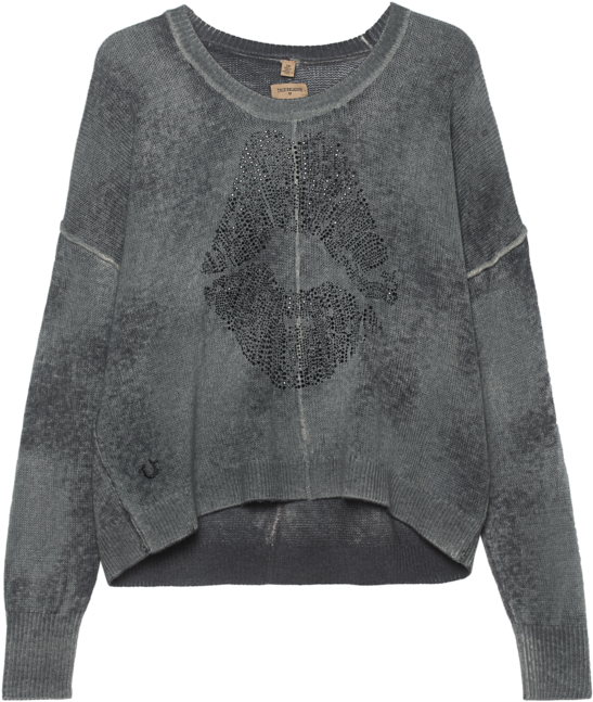 High-quality True Religion Sweater Mouth Castlerock - True Religion Sweater Mouth Castlerock Sweter Z Cekinami (618x794), Png Download