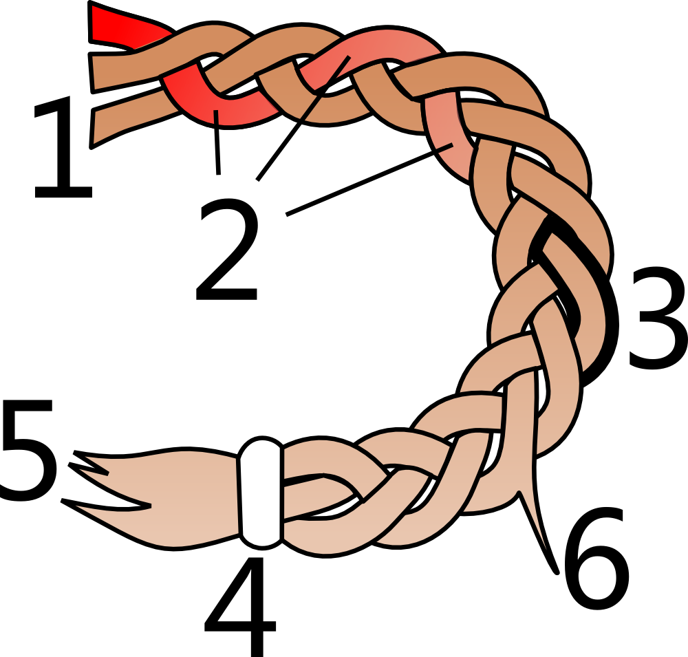 Parts Of A Hair Braid - Parts Of A Braid (1000x955), Png Download