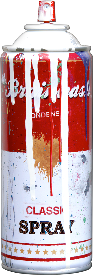 White By Mr - Mr Brainwash (402x940), Png Download