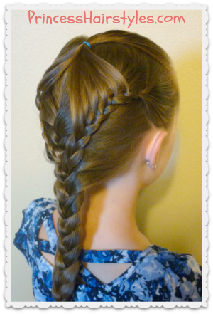 Fancy French Braid - Braid (300x441), Png Download