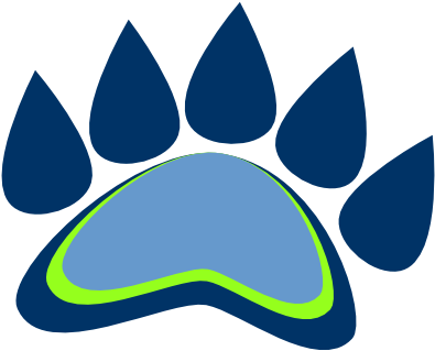 How To Draw Bear Paws - Bear Paw Cartoon Png (620x330), Png Download