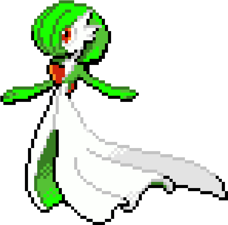 Gardevoir - Pokemon Gardevoir Pixel (870x790), Png Download