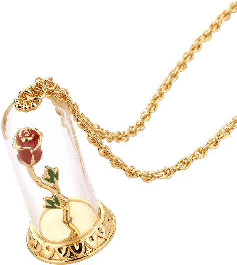Beauty And The Beast - White Gold Plated Beauty & The Beast Enchanted (600x600), Png Download