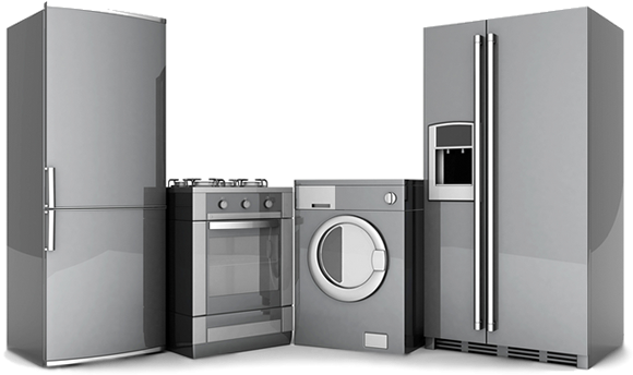 Fridge And Washing Machine (688x357), Png Download