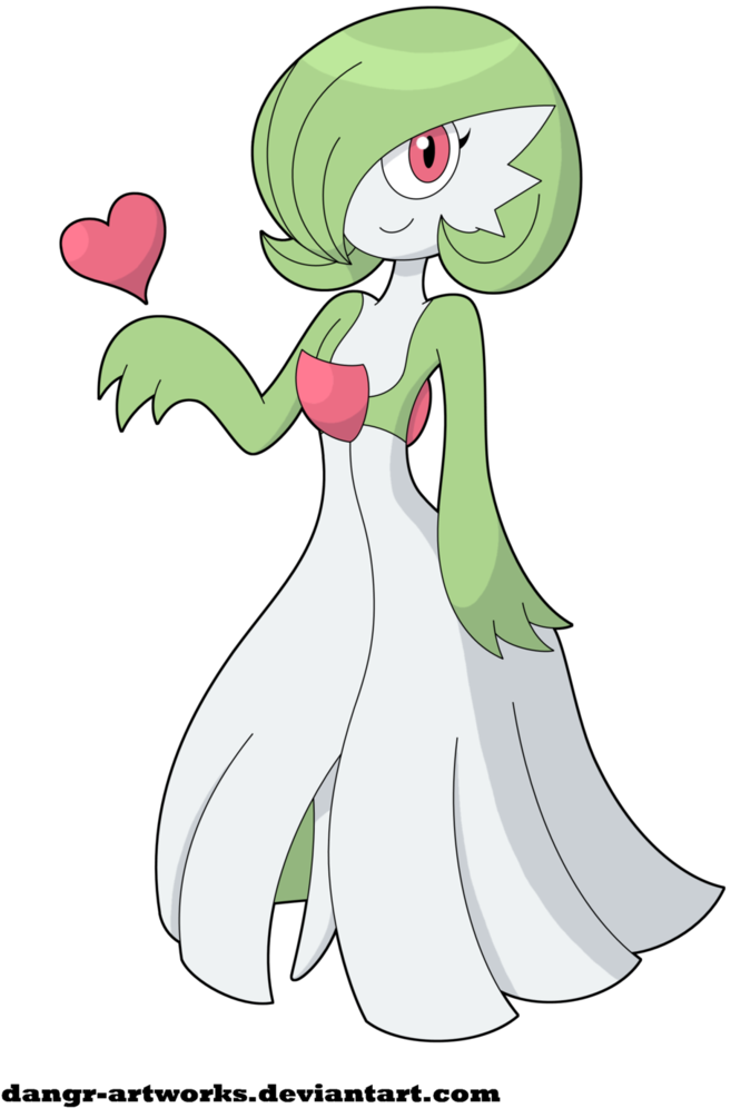 Clip Art Transparent Library Lovely By Dangr Artworks - Gardevoir (740x1078), Png Download