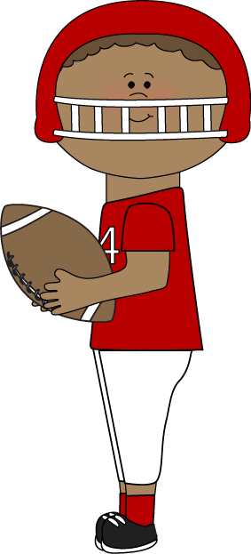 Black Football Player Clipart (283x623), Png Download