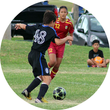 09 Pm 142438 Portland Timbers Soccer Camp Kosmo Wojack - Kick Up A Soccer Ball (369x369), Png Download